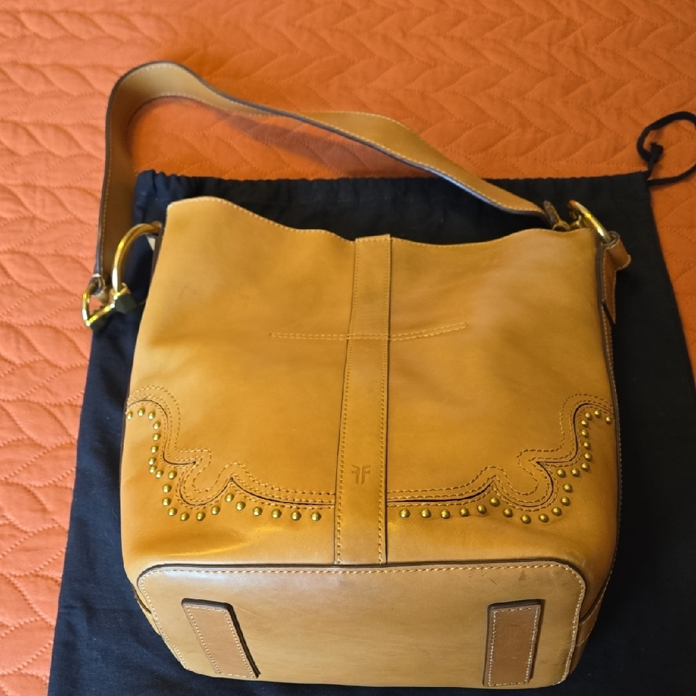 Frye Tan Leather Shoulder Bag - Picture 4 of 7